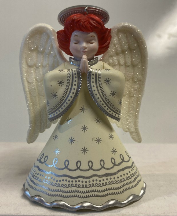 2021 Heirloom Angels Surprise - Mystery Ornament - Repaint - <B>Rare White Gown</b>